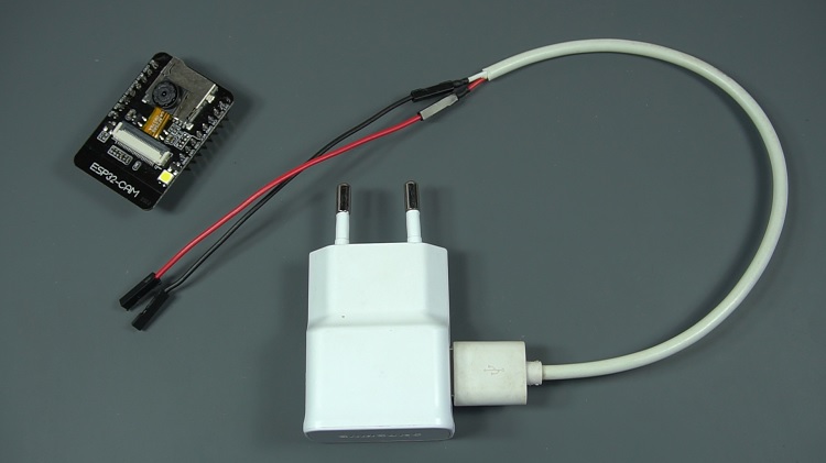 Fake dummy camera with ESP32-CAM AI Thinker Module Inside powering