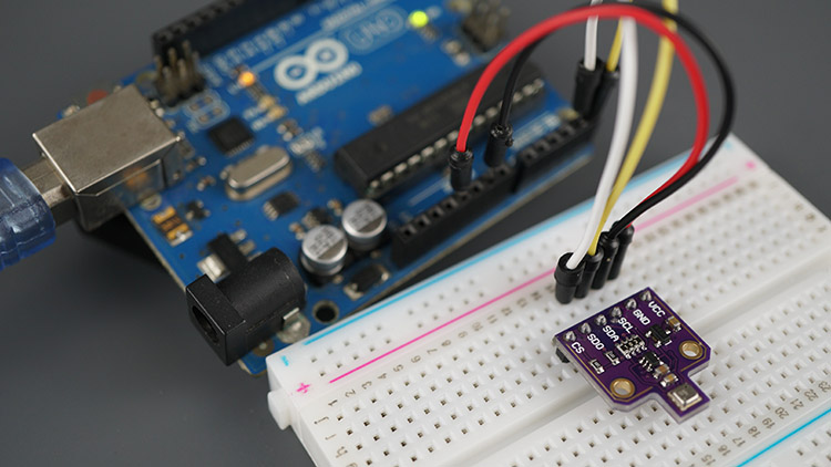 Arduino Board BME680 Gas sensor circuit wiring diagram schematics