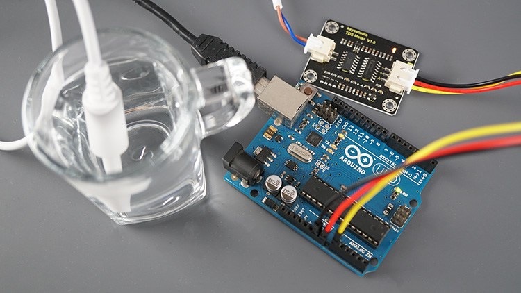 arduino with TDS sensor water quality