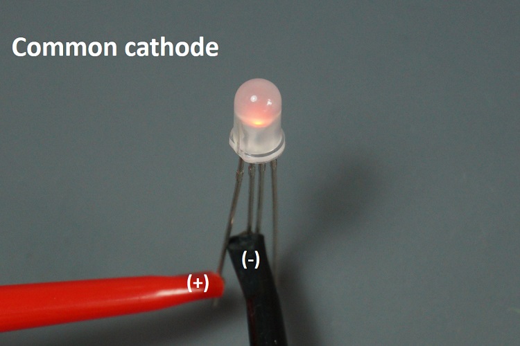 identify common cathode rgb led