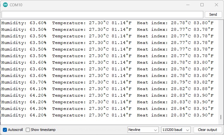 DHT22 readings Raspberry Pi Pico Arduino IDE