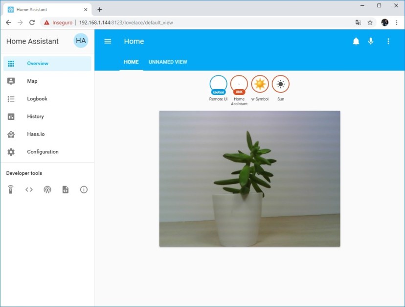 ESP32-CAM camera board home assistant demonstration