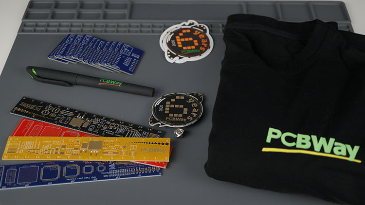 ESP32-CAM Shield PCBWay Unboxing PCBs and Gift bag