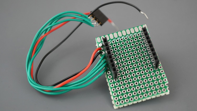ESP32-CAM Remote Controlled Robot Stripboard for Circuit