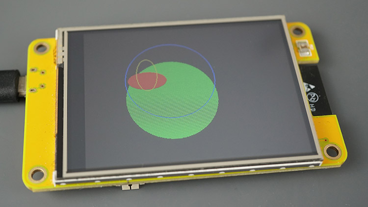 ESP32 Cheap Yellow Display CYD Board Display Draw Circle Shapes MicroPython