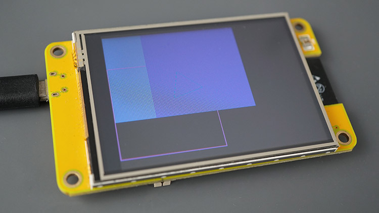 ESP32 Cheap Yellow Display CYD Board Display Shapes Draw MicroPython