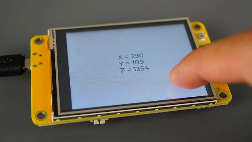 ESP32 CYD Testing Calibrated Touchscreen