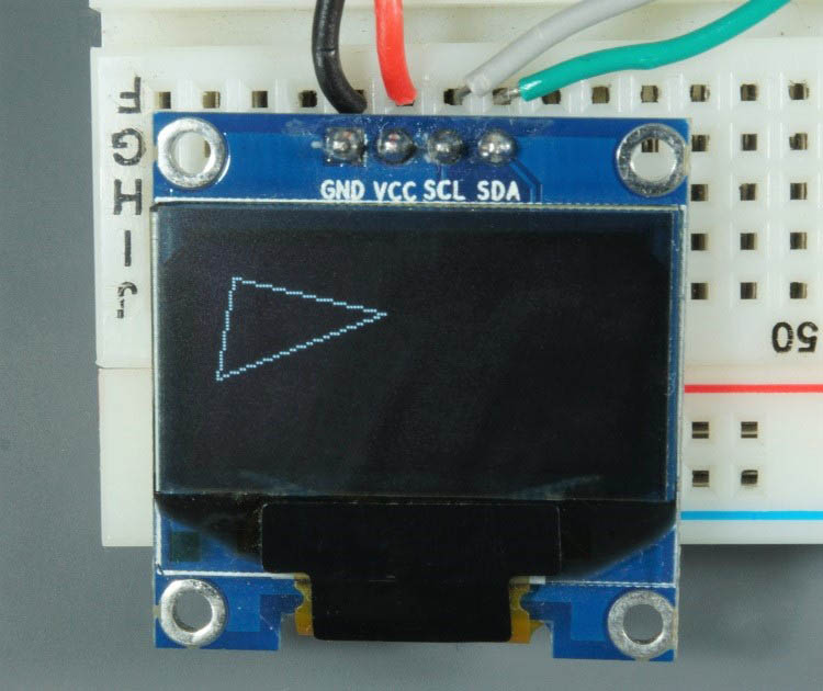 Raspberry Pi Pico Arduino OLED Display Triangle