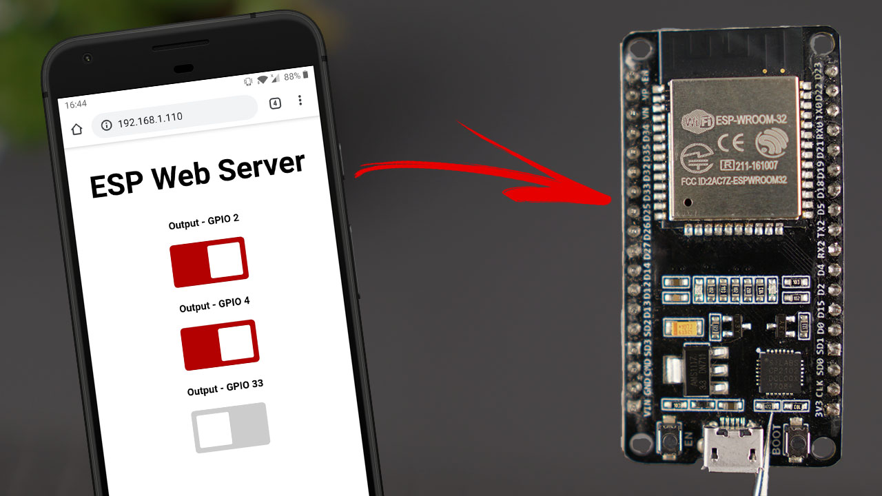 ESP32 Async Web Server Control Outputs with Arduino IDE