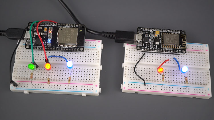 ESP32 ESP8266 Control GPIOs from Anywhere circuit schematic diagram