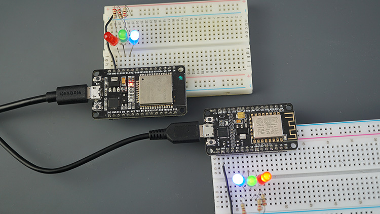 Control ESP32 and ESP8266 Outputs from Anywhere Multiple Boards