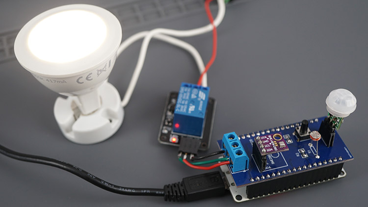 ESP32 IoT Sensor Shield Breadboard Circuit Demonstration