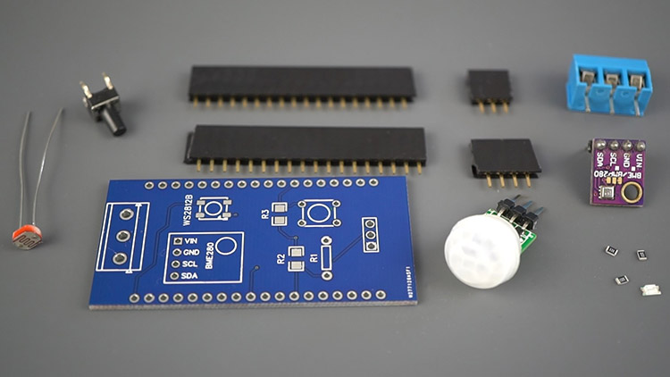 ESP32 IoT Sensor Shield components parts required