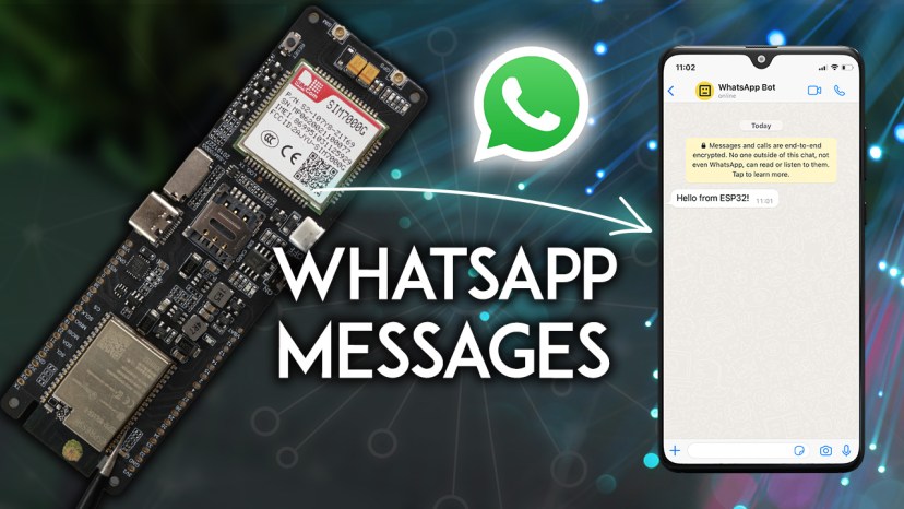 ESP32 Send Messages to WhatsApp using SIM Card LILYGO T-SIM7000G
