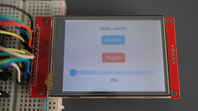 ESP32 TFT Display Touchscreen LVGL Library Example Button Toggle
