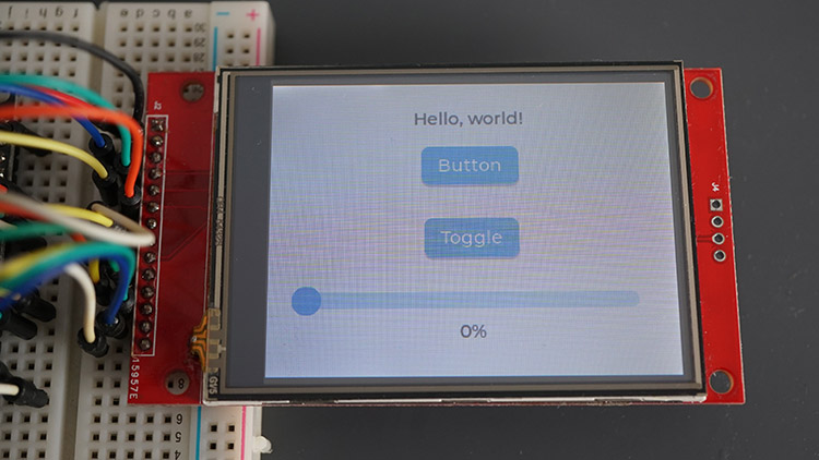 ESP32 TFT Display Touchscreen LVGL Library Example