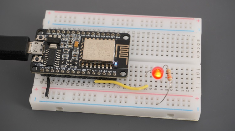 ESP8266 Fading LED PWM Circuit Wiring Schematic diagram