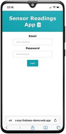 Firebase Web App Login Page