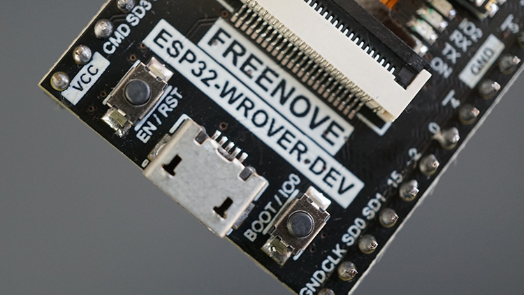 Freenove ESP32-Wrover Cam BOOT and RST button