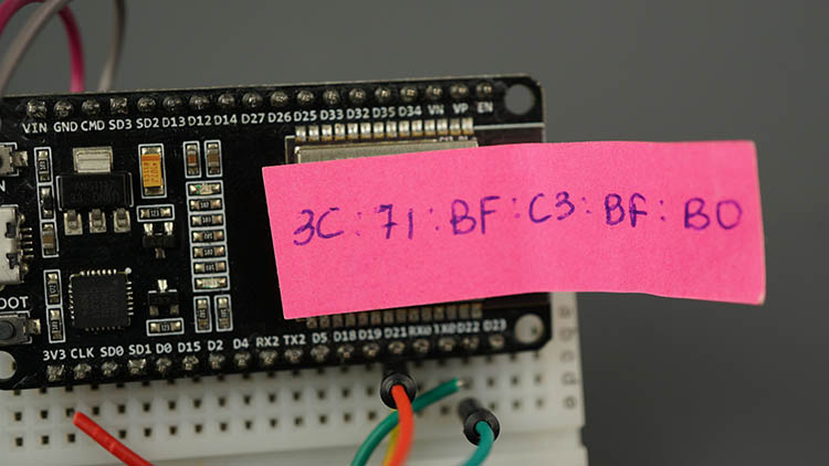 Identify ESP32 Board MAC Address