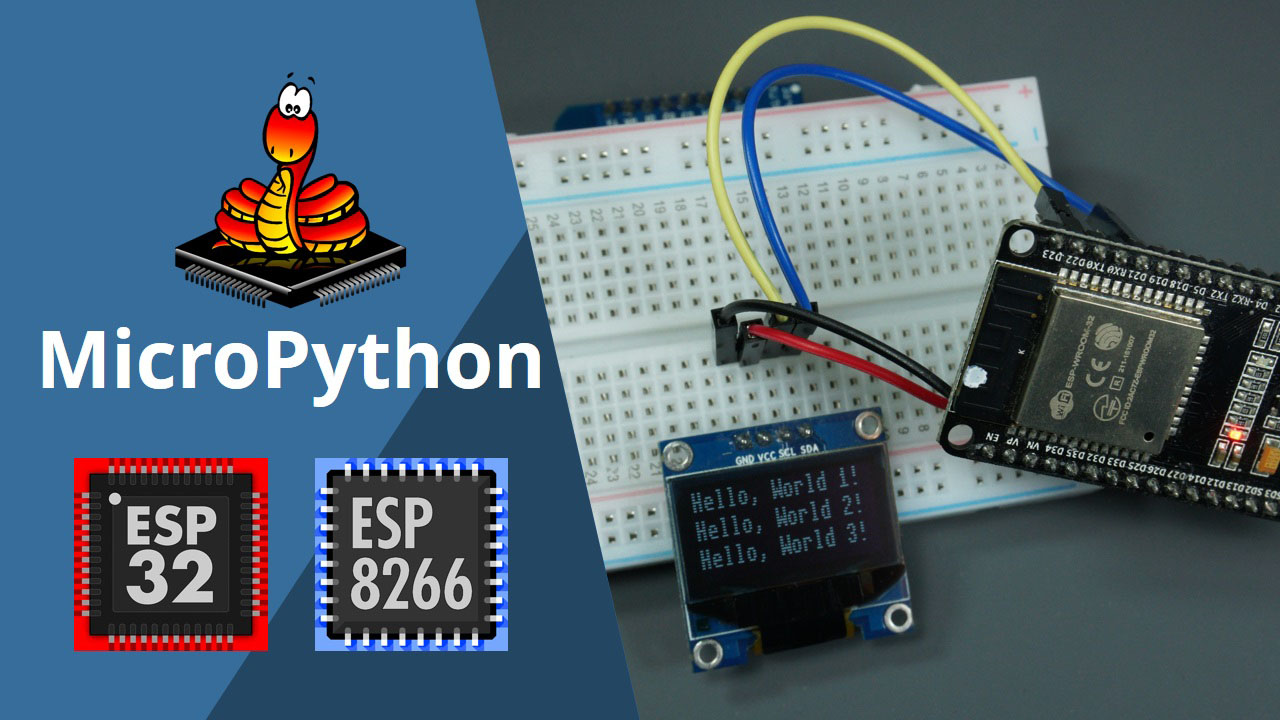 oled display esp8266 esp32 micropython