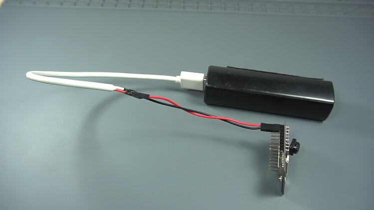 ESP32-CAM powered with powerbank / independent power supply