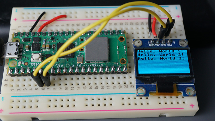 oled invert colors raspberry pi pico micropython