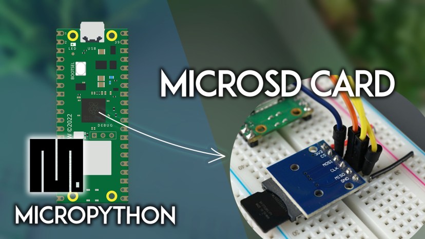 Raspberry Pi Pico MicroSD Card Guide with Datalogging Example MicroPython
