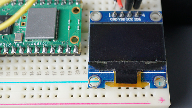 oled display a pixel raspberry pi pico micropython