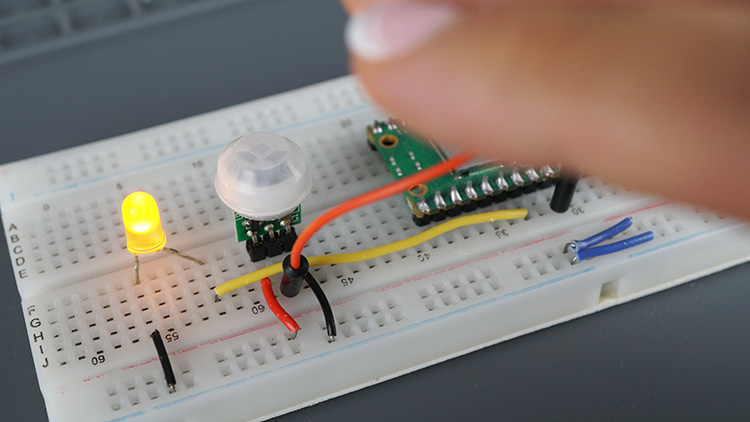 Raspberry Pi Pico with a PIR motion sensor