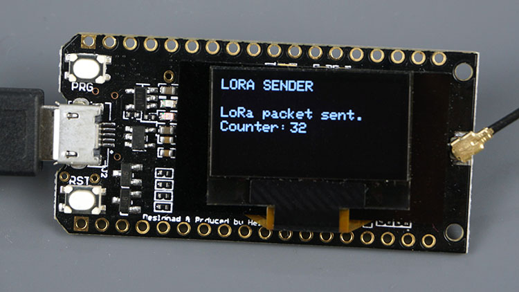 TTGO LoRa ESP32 Dev Board Sender