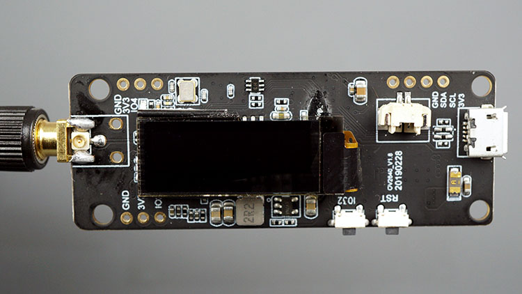 TTGO T-Journal ESP32 Board OLED Connections Pins SCL SDA I2C