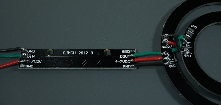 ws2812b neopixel wired in series