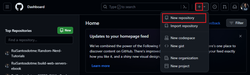 Github Create New Repository