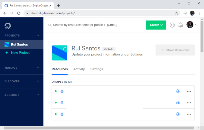 Digital Ocean Login Dashboard Mosquitto MQTT Broker