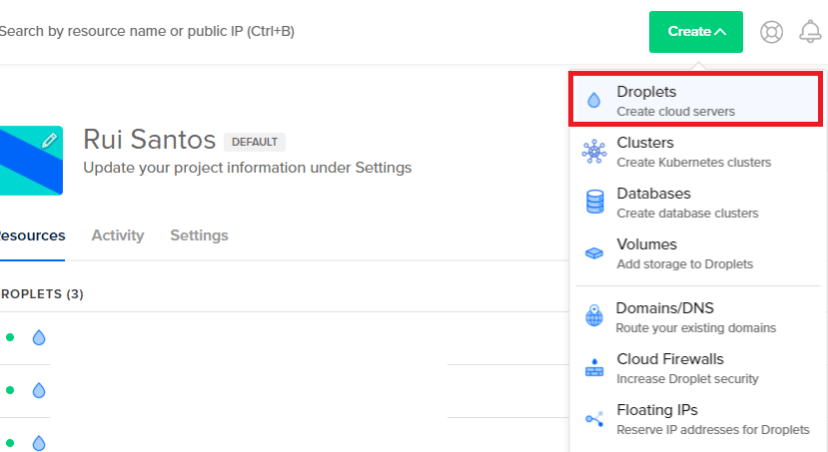 Digital Ocean VPN Create Droplet Mosquitto MQTT Broker