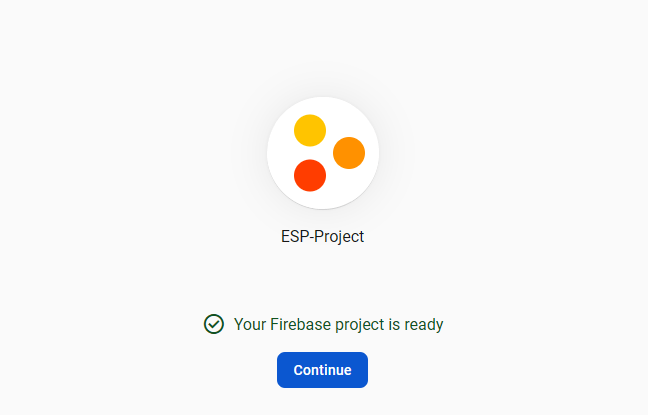 Firebase Project for ESP32 Ready