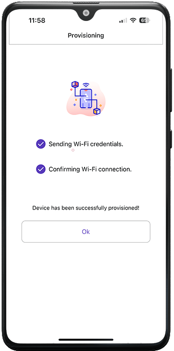 WiFi Provisioning Sucessfull ESP32