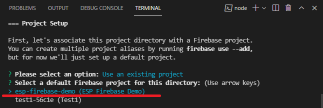 Login Firebase Account allow Firebase CLI firebase init