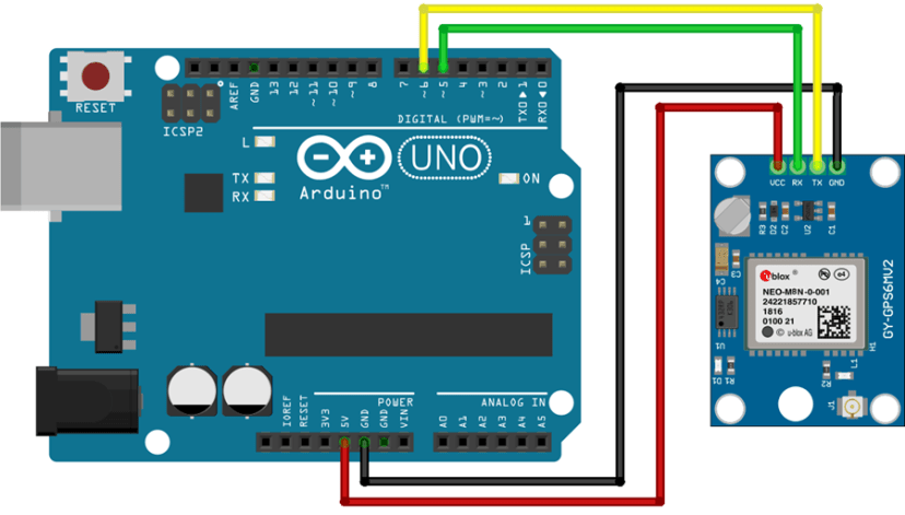Wiring the NEO-M8N GPS Module to the Arduino