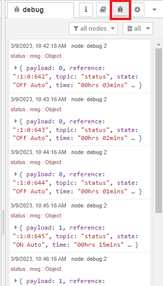 Demonstration big timer Node-RED