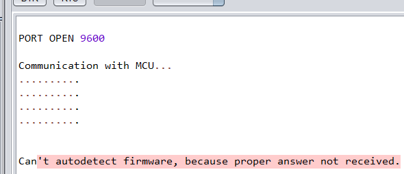can't autodetect firmware