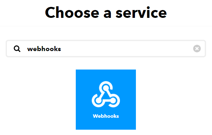 IFTTT Create your applet choose a service