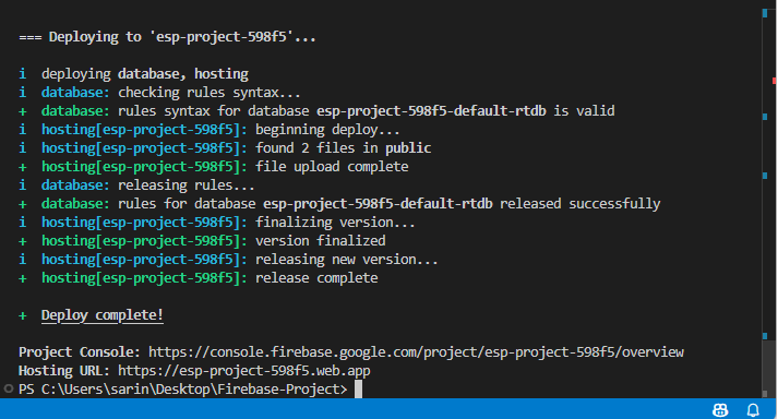Firebase App First Deploy Testing