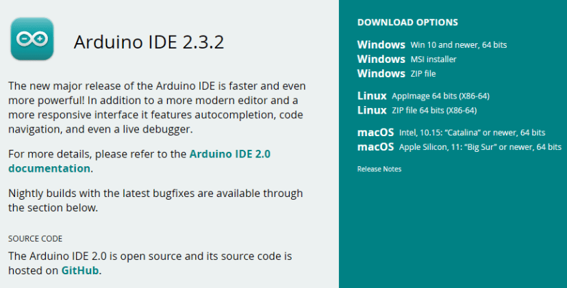 Download Arduino IDE 2.3.2