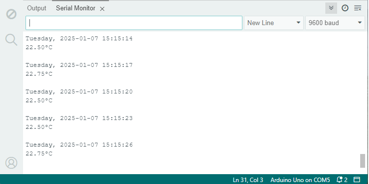 Arduino with DS3231 - Setting and Getting Time