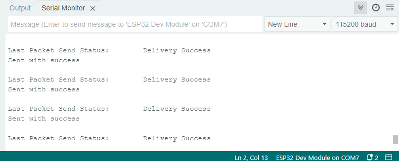 ESP-NOW ESP32 Sender Message Print Arduino IDE Demonstration