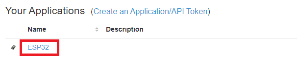 Application created on pushover app