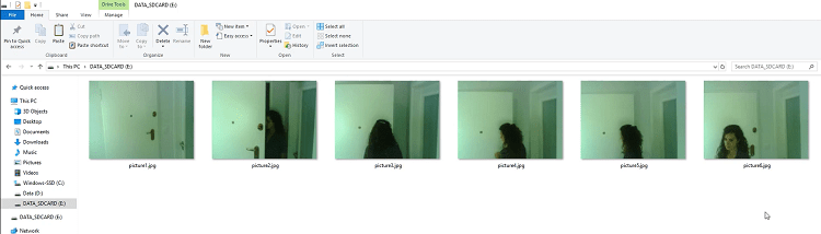 ESP32-CAM takes photo when detects motion with PIR sensor photo demonstration