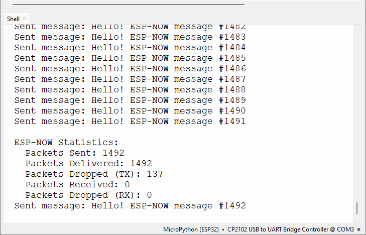 ESP32 MicroPython - ESP-NOW Sender